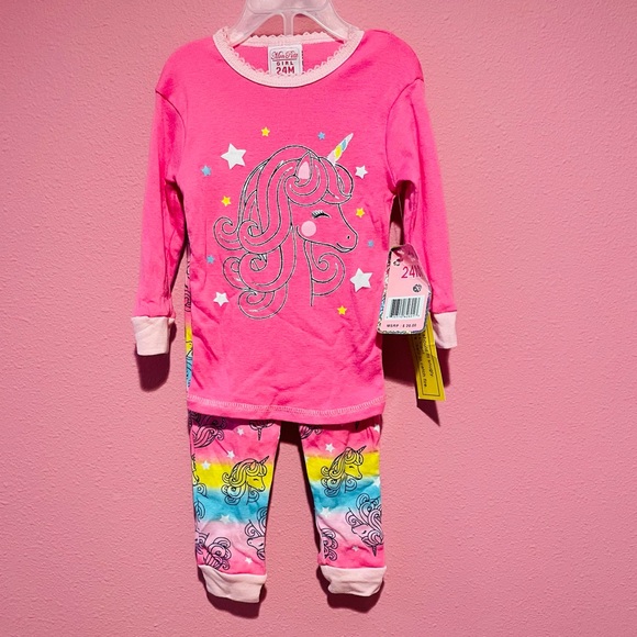 NWT Mon Petit 2-piece unicorn Pjs - Picture 1 of 4